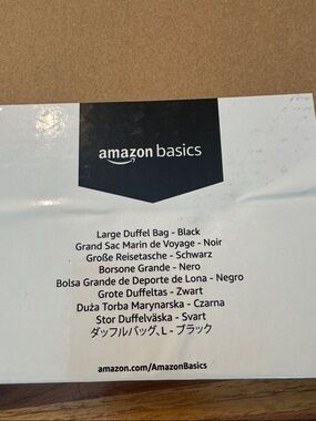 Large Black duffle bag never opened